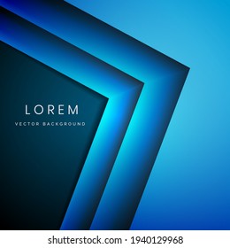 Geometric blue design that can use for ad, poster, template, business presentation. Vector illustration