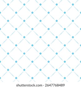 Geometrische blauwe stippen diagonaal patroon naadloos