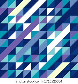 Geometric blue graphic abtract pattern vectors
