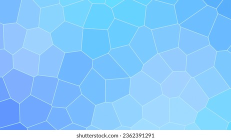 Geometric Blue Ice Mosaic Abstract background. Editable Winter glass texture.