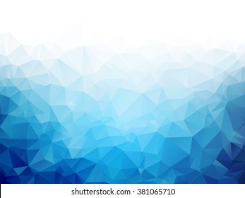 Geometric Blue Ice Texture Background