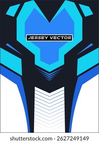 Geometric Blue Jersey Modelo Esportes