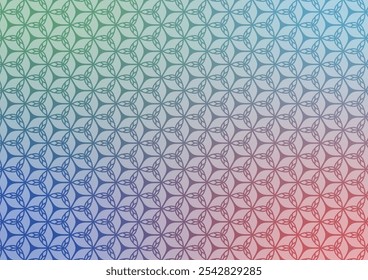 Geometric blue line red pattern abstract art background. vector illustration.