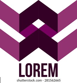 Geometric blue logo 