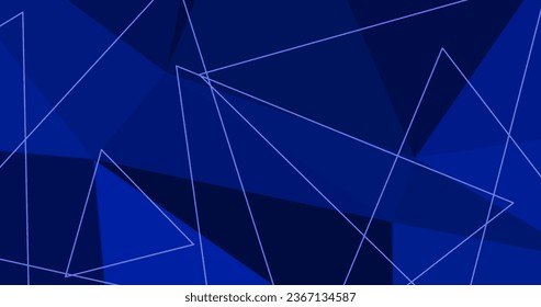 geometric blue modern geometric background with triangles