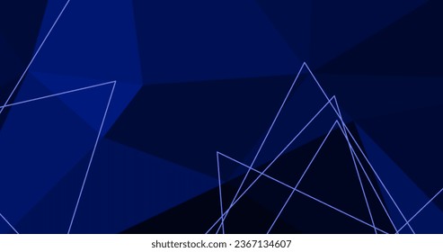 fondo geométrico geométrico moderno de color azul geométrico con triángulos