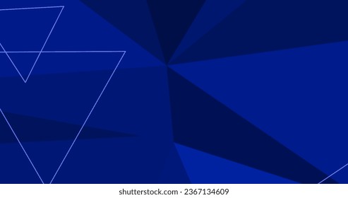 fondo geométrico geométrico moderno de color azul geométrico con triángulos