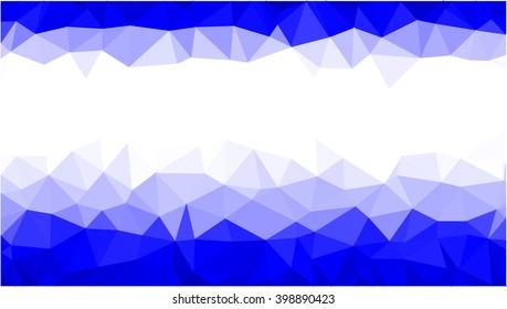 Geometric blue on white pattern background