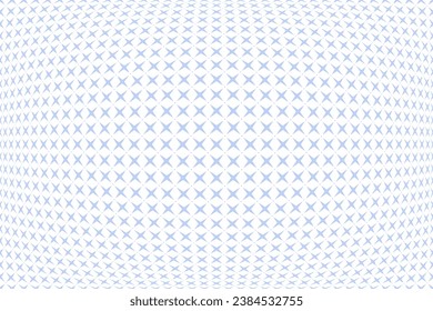 Patrón azul geométrico con efecto de ilusión 3D. Resumen de fondo convexo. Arte vector.