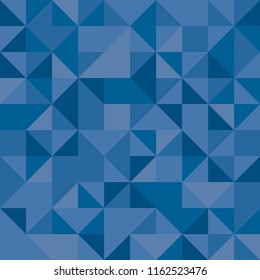 Geometric blue pattern, seamless background, can use for design, vector.
