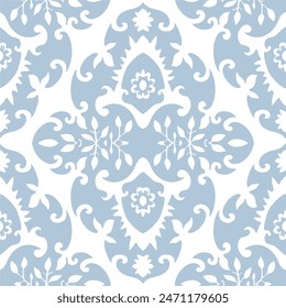 Geometric Blue Pattern Seamless Design