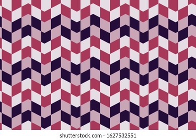 Geometric blue and pink - seamless pattern