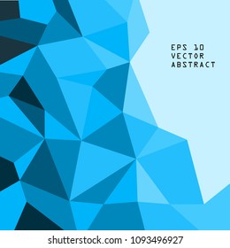 Geometric blue polygonal abstract background