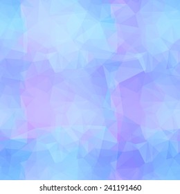 Geometric blue polygonal background. Abstract texture with triangles.