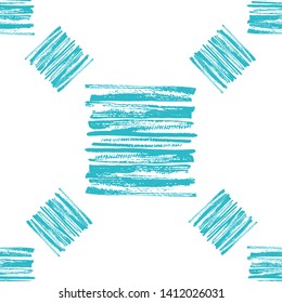 Geometric blue textured seamless pattern. Seamless vector background for textile design, wallpaper, surface textures, t-shirts, school supplies and more. Hand draw texture pattern.