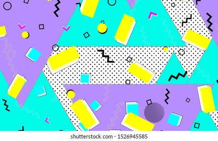 Geometric Blue Wallpaper. Dot Banner. Cartoon Ornament. Yellow Background. Minimal Drawing. Circle Illustration. Ultramarine Print. Doodle Composition.