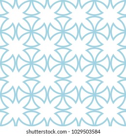 Geometric blue and white abstract seamless pattern. Background for wallpapers, textile