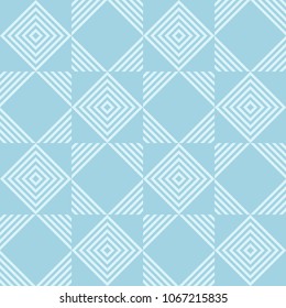 Geometric blue and white abstract seamless pattern. Background for wallpapers, textile