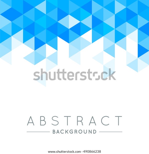 Geometric Blue White Abstract Vector Background Stock Vector (Royalty