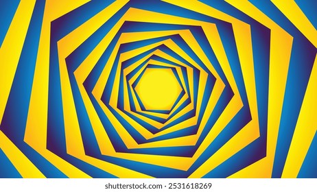 Fondo geométrico del hexágono azul y amarillo, se puede utilizar para el Fondo de pantalla, el modelo, el Web, el blog, la superficie, las texturas, el gráfico y la impresión.