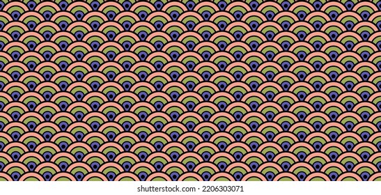 Geometric Bohemian Asian Print. Premium Japanese Clothes Design. Chinese Seamless Wave Pattern. Bohemian Kimono, Tie Dye Wabi Sabi Shibori Ikat Water Texture. Rich VIP Japanese Wave Samless Pattern.