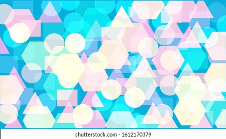 Geometric bokeh images For making backgrounds, photos, retouching or background backgrounds, brochures, website labels or book covers, magazines