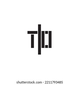 TO geometric bold concept in high quality professional design that will print well across any print media