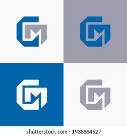 Geometric and bold shapes that make up the letters GM. With sharp edges so it looks masculine and mature. Suitable for symbols in construction, business and consulting companies, law firms, etc.
