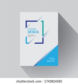 Geometric book cover design. Annual report layout. Brochure, catalog. Business vector template. Simple Flyer promotion. magazine, Banner. Design Elements. Abstract Vector illustration.