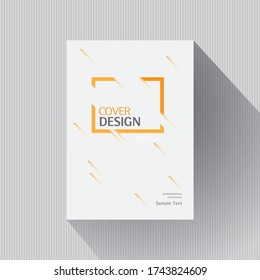 Geometric book cover design. Annual report layout. Brochure, catalog. Business vector template. Simple Flyer promotion. magazine, Banner. Design Elements. Abstract Vector illustration.