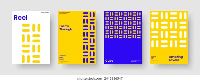 In: Geometric Book Cover Design. Kreatives Poster-Layout. Moderne Business Presentation Template. Hintergrund. Flyer. Banner. Bericht. Broschüre. Merkblatt. In: Journal. Katalog. Newsletter. Werbung