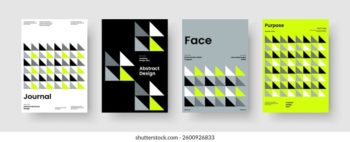 Geometric Book Cover Design. Creative Report Layout. Modern Flyer Template. Background. Poster. Banner. Business Presentation. Brochure. Handbill. Brand Identity. Notebook. Magazine. Pamphlet