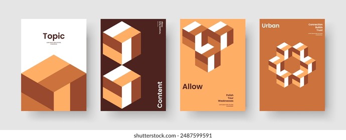 Geometric Book Cover Design. Isolated Report Layout. Creative Business Presentation Template. Banner. Flyer. Background. Poster. Brochure. Pamphlet. Catalog. Portfolio. Brand Identity. Newsletter