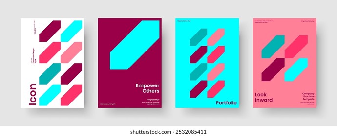 Geometric Book Cover Design. Isolated Flyer Template. Modern Brochure Layout. Report. Poster. Banner. Business Presentation. Background. Magazine. Journal. Pamphlet. Handbill. Brand Identity