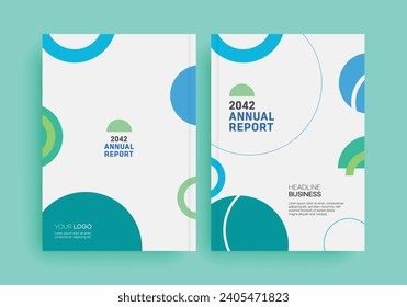 Geometric Book Cover Design Template