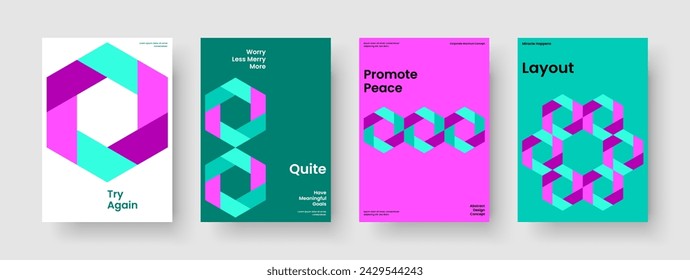 Geometric Book Cover Layout. Abstract Banner Design. Isolated Background Template. Flyer. Report. Business Presentation. Brochure. Poster. Brand Identity. Journal. Handbill. Notebook. Advertising