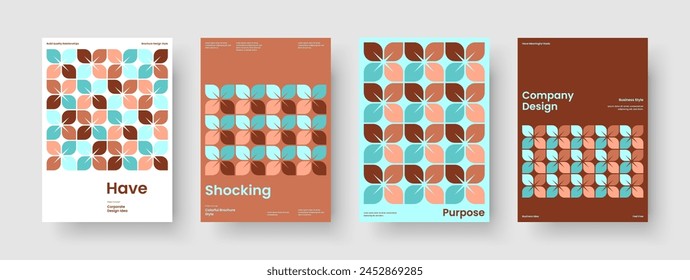 Geometric Book Cover Layout. Abstract Flyer Template. Isolated Report Design. Brochure. Background. Banner. Business Presentation. Poster. Handbill. Advertising. Catalog. Magazine. Notebook