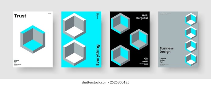 Geometric Book Cover Layout. Abstract Banner Design. Isolated Brochure Template. Business Presentation. Flyer. Background. Report. Poster. Catalog. Brand Identity. Portfolio. Handbill. Pamphlet