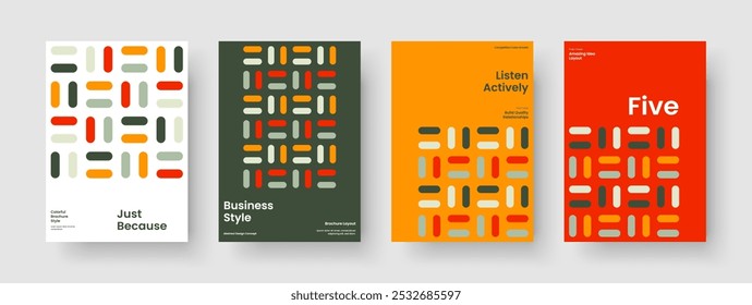 Geometric Book Cover Layout. Abstract Brochure Design. Modern Report Template. Flyer. Background. Business Presentation. Banner. Poster. Notebook. Catalog. Newsletter. Advertising. Pamphlet