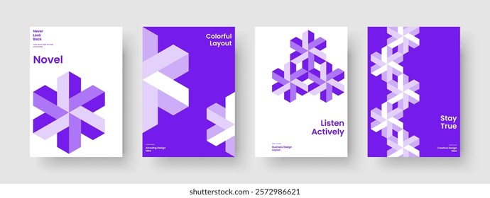 Geometric Book Cover Layout. Abstract Report Template. Isolated Business Presentation Design. Background. Flyer. Brochure. Banner. Poster. Pamphlet. Notebook. Advertising. Journal. Portfolio