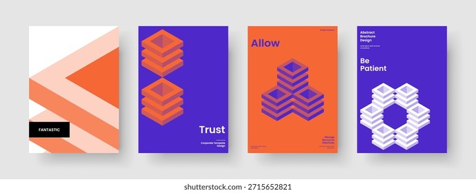 Geometric Book Cover Layout. Abstract Brochure Design. Isolated Business Presentation Template. Banner. Flyer. Report. Background. Poster. Advertising. Leaflet. Newsletter. Journal. Brand Identity