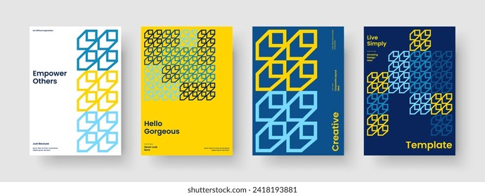 Geometric Book Cover Layout. Creative Banner Template. Isolated Poster Design. Background. Report. Flyer. Business Presentation. Brochure. Notebook. Journal. Handbill. Newsletter. Brand Identity