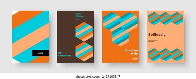 Diseño de portada de libro geométrico. Plantilla de póster creativo. Diseño de informe aislado. Antecedentes. Presentación empresarial. Volante. Pancarta. Folleto. Boletín informativo. Revista. Diario. Identidad de marca. Catálogo