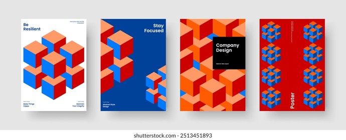 Layout des geometrischen Buchdeckels. Kreatives Broschürendesign. Abstrakte Flyer-Vorlage. Poster. Banner. Geschäftspräsentation. Hintergrund. Bericht. Werbung. Zeitschrift. Markenidentität. Handzettel Katalog