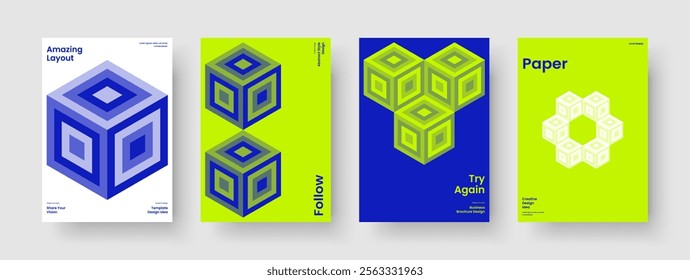 Geometric Book Cover Layout. Creative Background Template. Modern Report Design. Business Presentation. Poster. Flyer. Banner. Brochure. Pamphlet. Notebook. Journal. Advertising. Leaflet