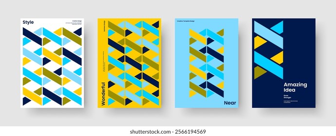 Geometric Book Cover Layout. Creative Poster Template. Isolated Banner Design. Flyer. Business Presentation. Brochure. Background. Report. Journal. Catalog. Handbill. Advertising. Notebook