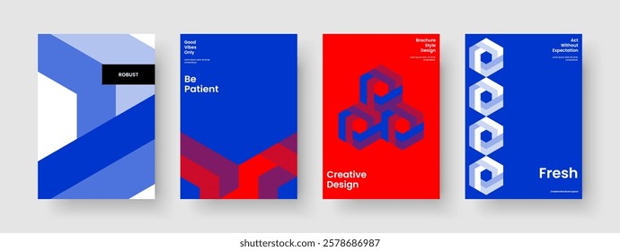 Geometric Book Cover Layout. Creative Report Template. Abstract Brochure Design. Banner. Background. Flyer. Poster. Business Presentation. Newsletter. Handbill. Pamphlet. Notebook. Magazine