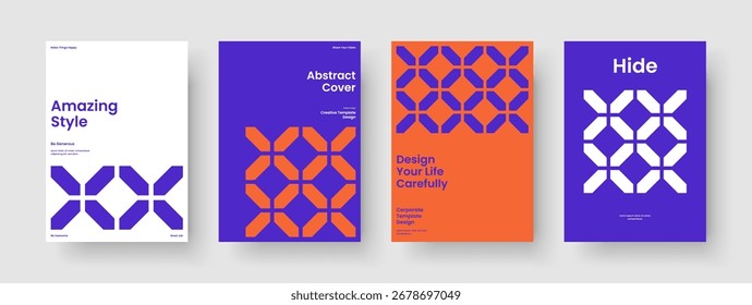 Geometric Book Cover Layout. Creative Banner Template. Modern Background Design. Flyer. Poster. Report. Brochure. Business Presentation. Newsletter. Brand Identity. Notebook. Journal. Handbill