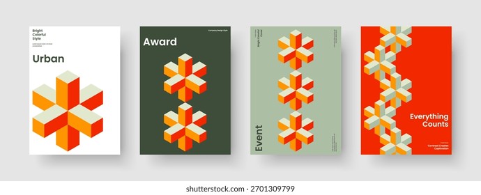 Diseño geométrico de la cubierta del libro. Plantilla de volante creativo. Diseño de informe moderno. Anuncio. Cartel. Presentación de Negocios. Antecedentes. Folleto. Folleto. Panfleto. Cartera. Manual. Revista. Catálogo