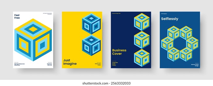 Geometric Book Cover Layout. Isolated Report Design. Modern Poster Template. Business Presentation. Banner. Brochure. Flyer. Background. Pamphlet. Brand Identity. Notebook. Portfolio. Advertising